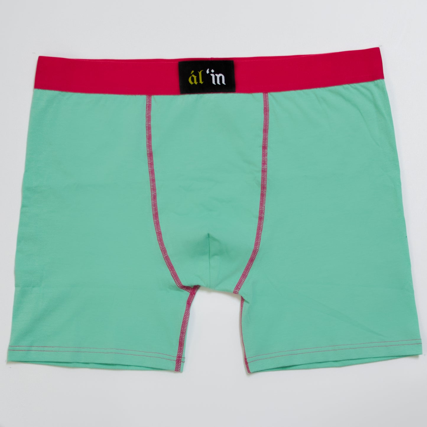 ál'in Mens Aqua Blaze Cotton Boxer Briefs 3 Pack