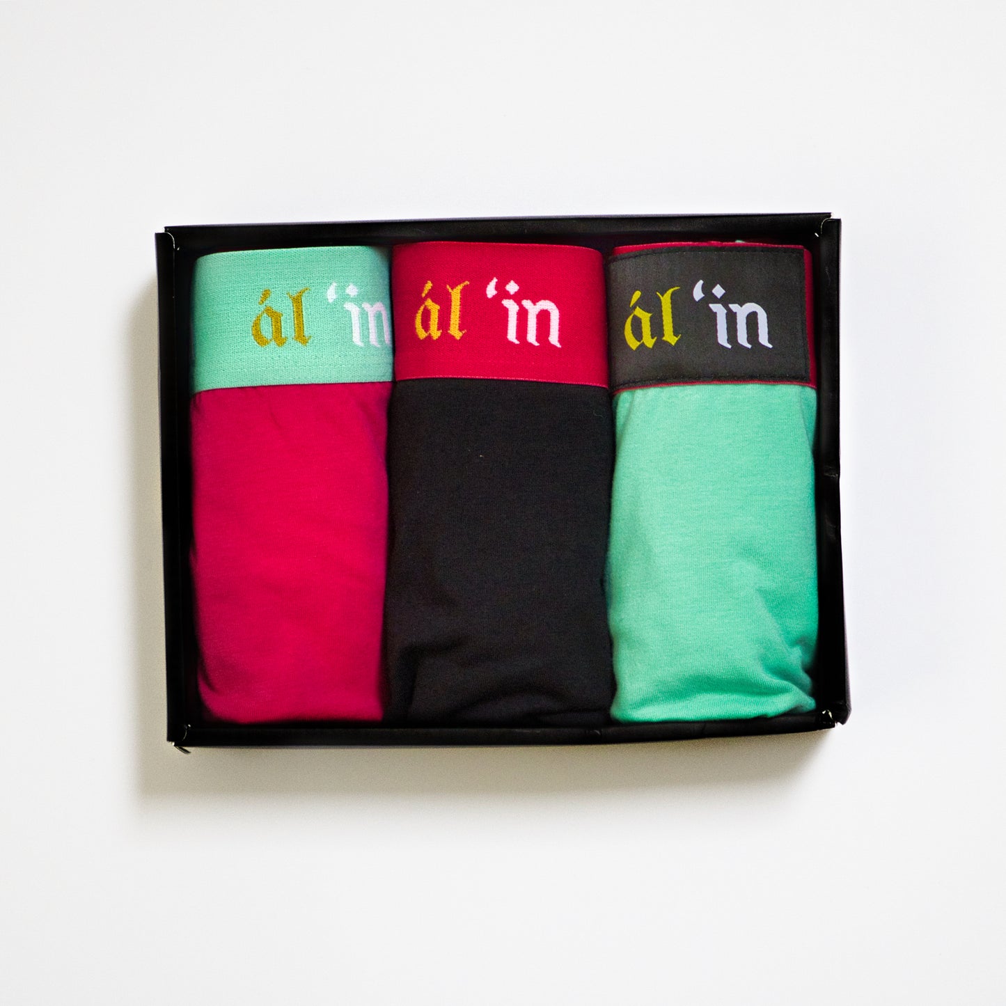 ál'in Mens Multi Style Cotton Boxer Briefs 3 Pack