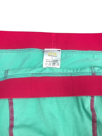 ál'in Mens Aqua Blaze Cotton Boxer Briefs 3 Pack