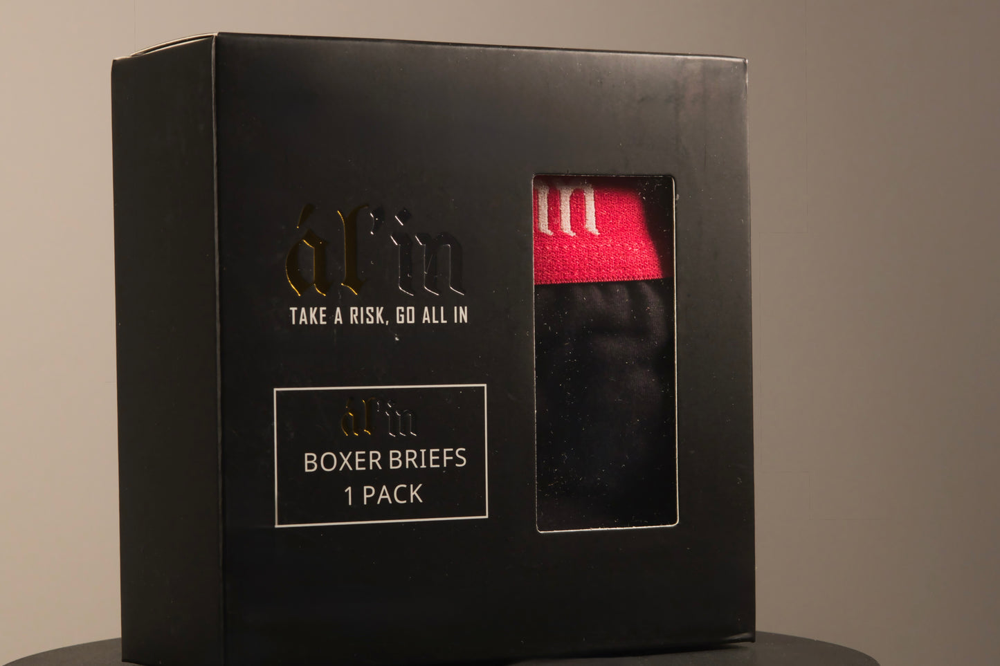 ál'in Mens Obsidian Ember Cotton Boxer Briefs 1 Pack