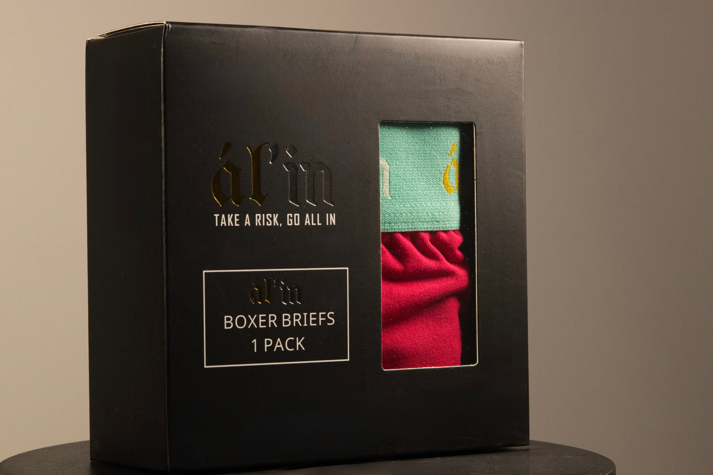 ál'in Mens Hot Pink Flare Cotton Boxer Briefs 1 Pack